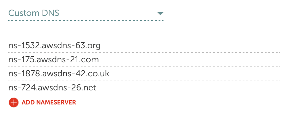 custom dns nameserver