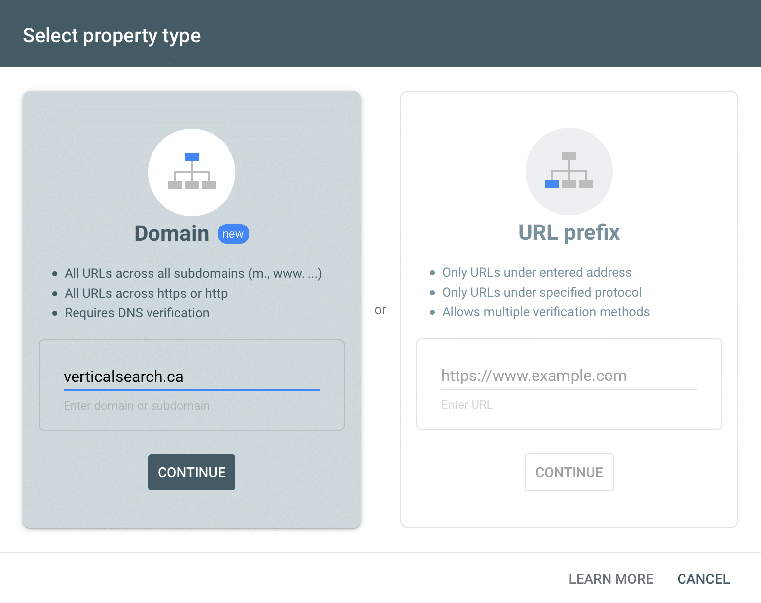select property type