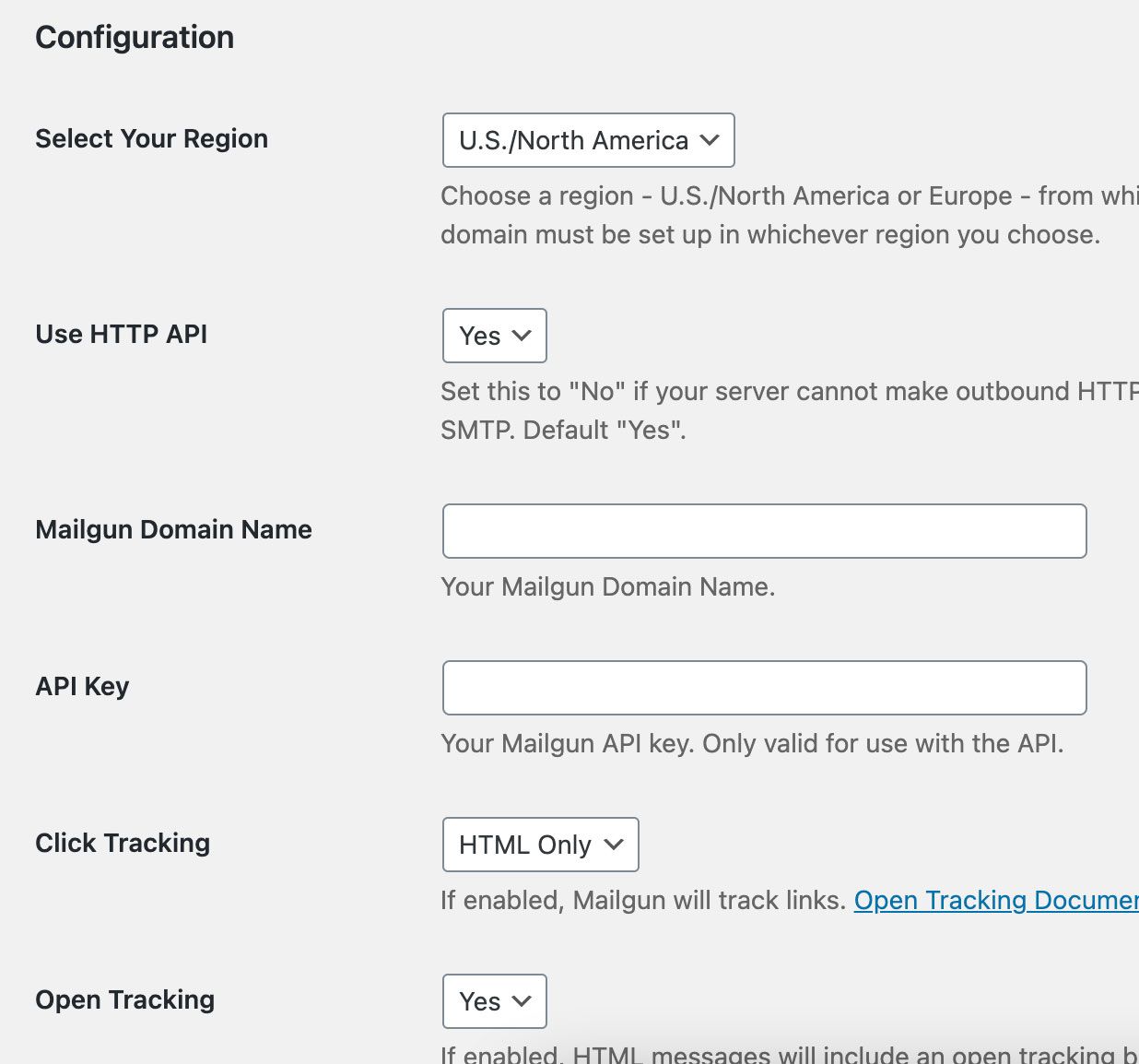 Mailgun API: a contact form plugin add-on