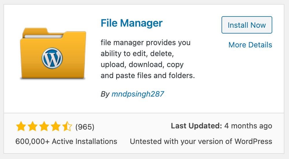 File Manager Plugin