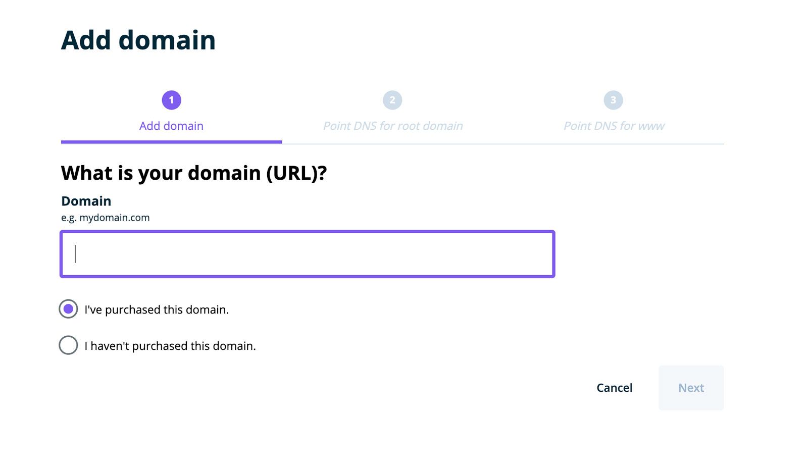 Add a Domain