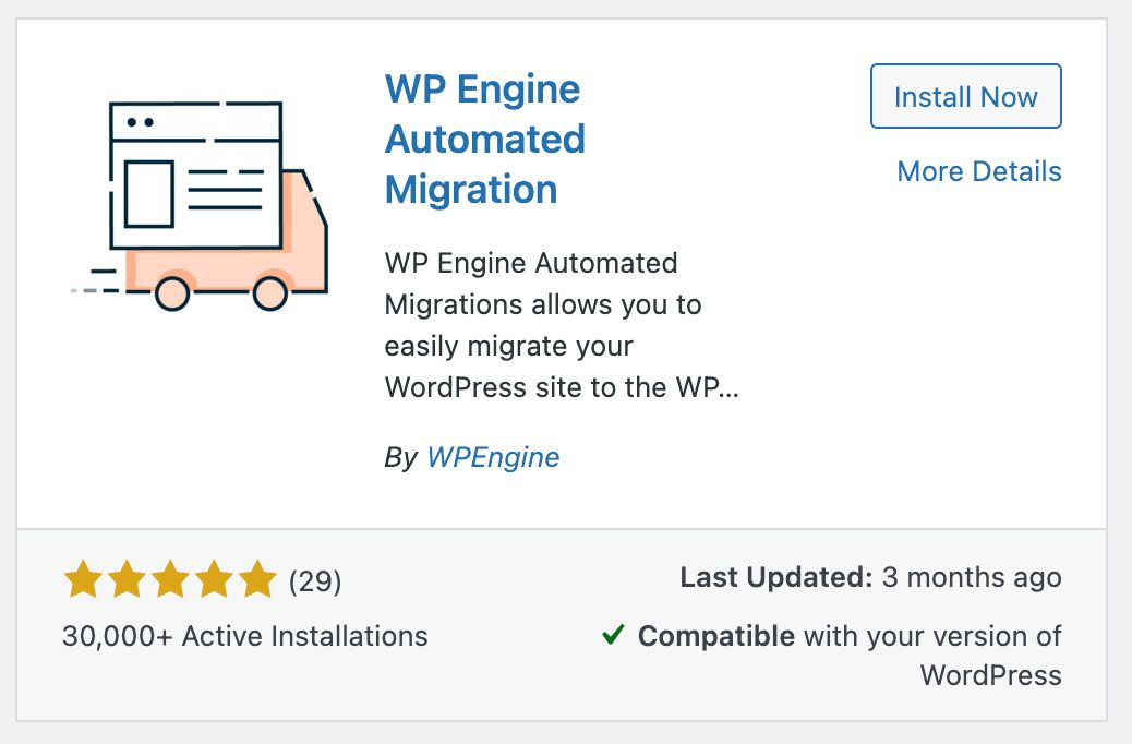 WP Engine Automated Migration Plugin