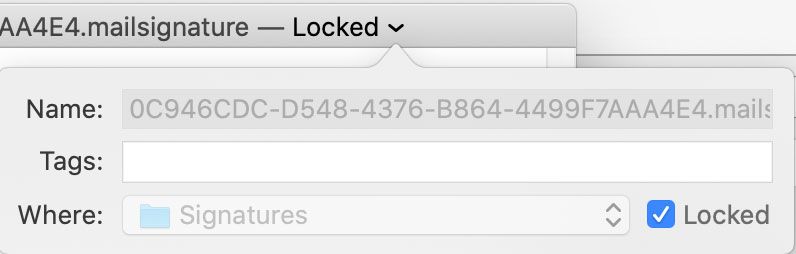 lock file